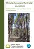 Climate change and Australia s plantations. REGIONAL REPORT 1: South west Western Australia Eucalypt plantations