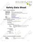 Safety Data Sheet. GHS Classification This product is not subject to hazardous classification
