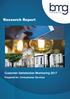 Research Report. Customer Satisfaction Monitoring Prepared for: Ombudsman Services