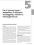 Participatory impact assessment in Ethiopia: linking policy reform to field experiences