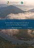 Sustainable management of natural resources for healthy ecosystems