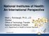 National Institutes of Health: An International Perspective