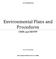 Environmental Plans and Procedures
