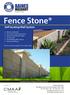 Fence Stone. Self locating Wall System