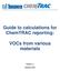 Guide to calculations for ChemTRAC reporting: VOCs from various materials. Version 1.1