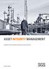 ASSet InteGrIty MAnAGeMent PArtnerInG to ACHIeVe your InSPeCtIOn, MAIntenAnCe, AnD SAFety OBJeCtIVeS
