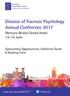 Division of Forensic Psychology Annual Conference 2017