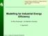 Modelling for Industrial Energy Efficiency