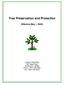 Tree Preservation and Protection (Effective May 1, 2003)
