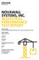 NOVAWALL SYSTEMS, INC. ACOUSTICAL PERFORMANCE TEST REPORT
