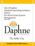 City of Daphne Standard Operating Guidance (SOGs) For Storm Drain System Management