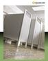 Restroom partitions designed for. Beauty and Endurance