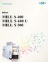Mikron MILL S 400 / MILL S 400 U / MILL S 500 Mikron MILL S 400 / MILL S 400 U / MILL S 500