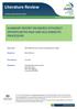 Literature Review SUMMARY REPORT ON ENERGY EFFICIENCY OPPORTUNITIES NSW AND QLD DOMESTIC PROCESSORS