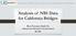Analysis of NBI Data for California Bridges