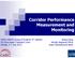 Corridor Performance Measurement and Monitoring