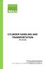 CYLINDER HANDLING AND TRANSPORTATION TD 10/15/E