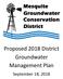 Proposed 2018 District Groundwater Management Plan