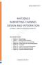 MKT20023 MARKETING CHANNEL DESIGN AND INTEGRATION PREVIEW DETAILED COMPLETE EXAM REVISION NOTES