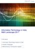 Information Technology in India M&A Landscape 2017