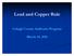 Lead and Copper Rule. Lehigh County Authority Program. March 14, 2016