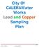 City Of CALERAWater Works Lead and Copper Sampling Plan
