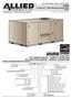 E-Series XE High Efficiency Rooftop Units 60 HZ ASHRAE 90.1