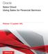 Oracle. Sales Cloud Using Sales for Financial Services. Release 13 (update 18A)