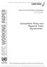 DITC WORKING PAPER. Competition Policy and Regional Trade Agreements* Division on International Trade in Goods and Services, and Commodities