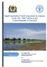 Rapid Agriculture Needs Assessment in response to the El - Niño effects in the United Republic of Tanzania