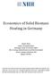 Economics of Solid Biomass Heating in Germany
