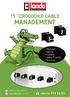 19 Crocodile Cable Management Panel