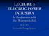 LECTURE 5 ELECTRIC POWER INDUSTRY. ECE 371 Sustainable Energy Systems