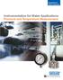 Instrumentation for Water Applications