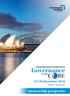33rd National Conference. Governance. at the November 2016 Hilton Sydney. Sponsorship prospectus