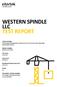 WESTERN SPINDLE LLC TEST REPORT
