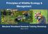 Principles of Wildlife Ecology & Management Maryland Woodland Stewards Training Workshop