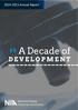 Annual Report. A Decade of DEVELOPMENT