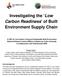 Investigating the Low Carbon Readiness of Built Environment Supply Chain
