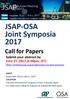JSAP-OSA Joint Symposia 2017
