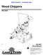 Wood Chippers WC P Parts Manual. Copyright 2018 Printed 07/10/18