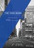 THE TASK BANK CRUCIAL FOR A SUCCESSFUL STAY AT WORK/ RETURN TO WORK PROGRAM WRITTEN BY: DR. ROBERT HALL, PH.D., CRC, CDMS