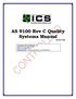 AS 9100 Rev C Quality Systems Manual AS-050C-QM