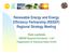 Renewable Energy and Energy Efficiency Partnership (REEEP) Regional Strategy Meeting