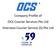 Company Profile of OCS Courier Services Pte Ltd Overseas Courier Service (S) Pte Ltd