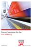 Fosroc Solutions for the Rail Industry.   constructive solutions