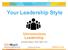 Your Leadership Style Unconscious Leadership