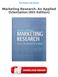 [PDF] Marketing Research: An Applied Orientation (6th Edition)