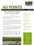 AG POINTS Agricultural News Featuring East Carroll, West Carroll and Madison Parishes Fall/Winter 2016