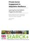 Private Sector Engagement in Adaptation Resilience